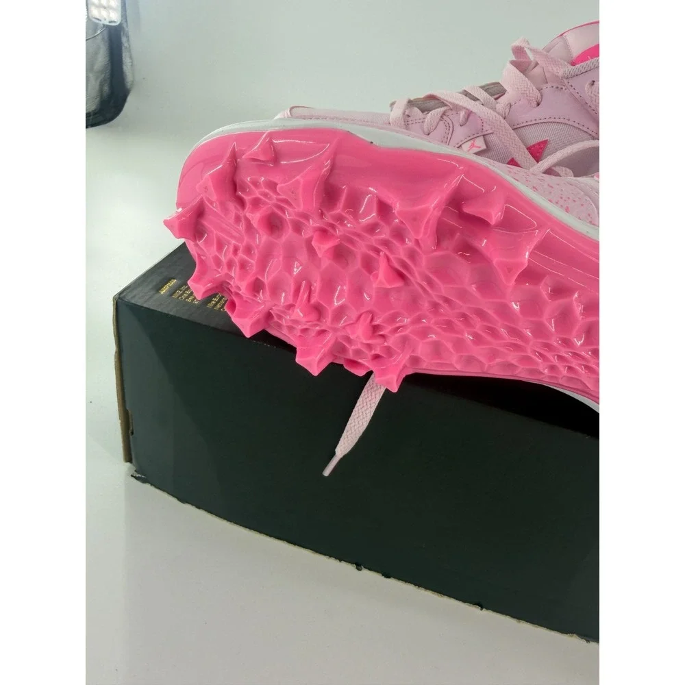 Nike Air Jordan Stadium 90 Low TD MCS Football Cleats HQ0210-600 Mens 12 Pink